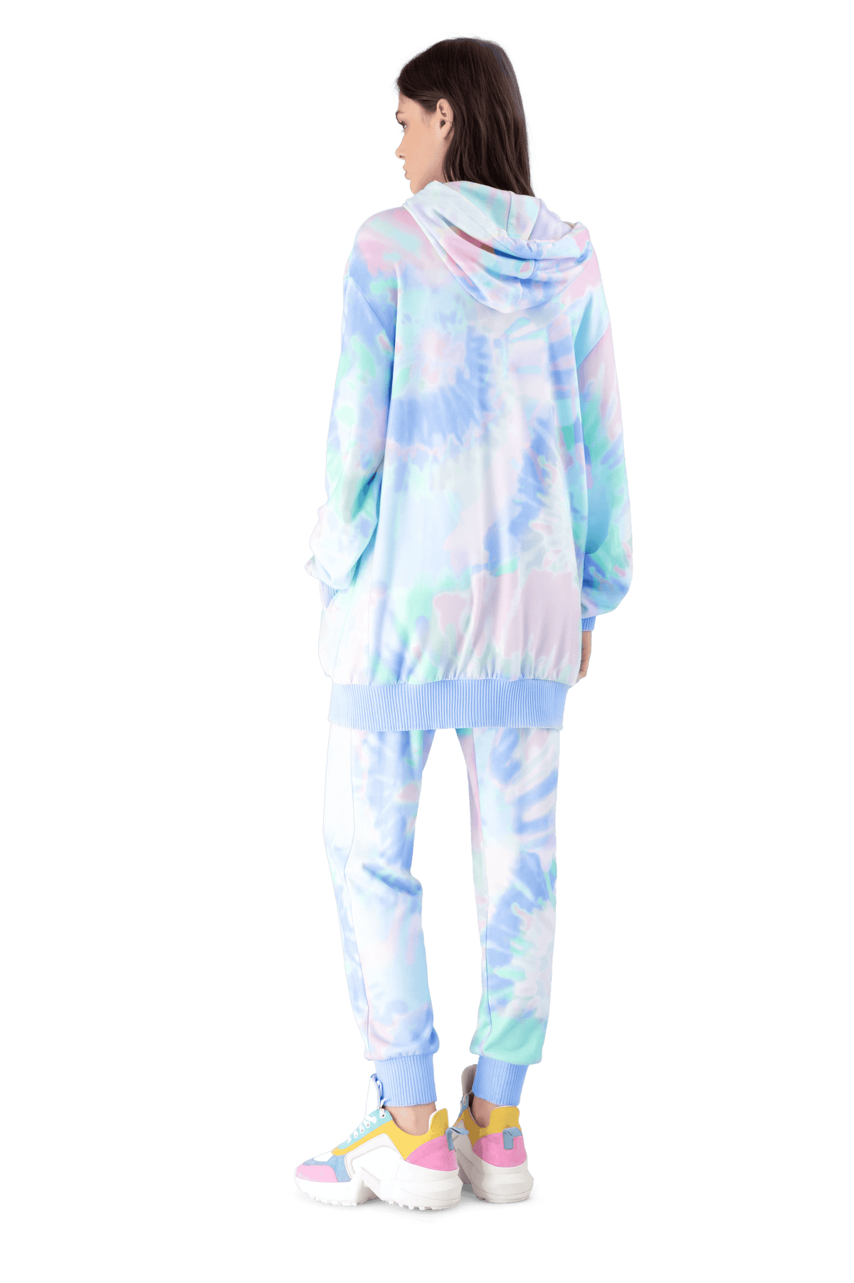 Lavender Tie-Dye Jersey Hoodie