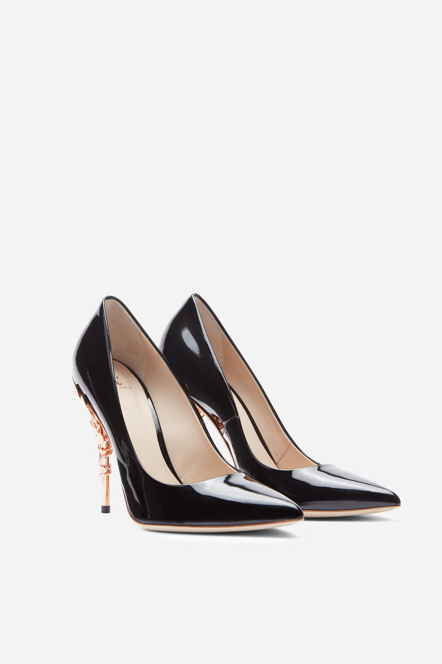 Lulus | Zia Black Patent Pointed-Toe Pumps | Leather heels outfit, Pumps,  Pointed toe pumps