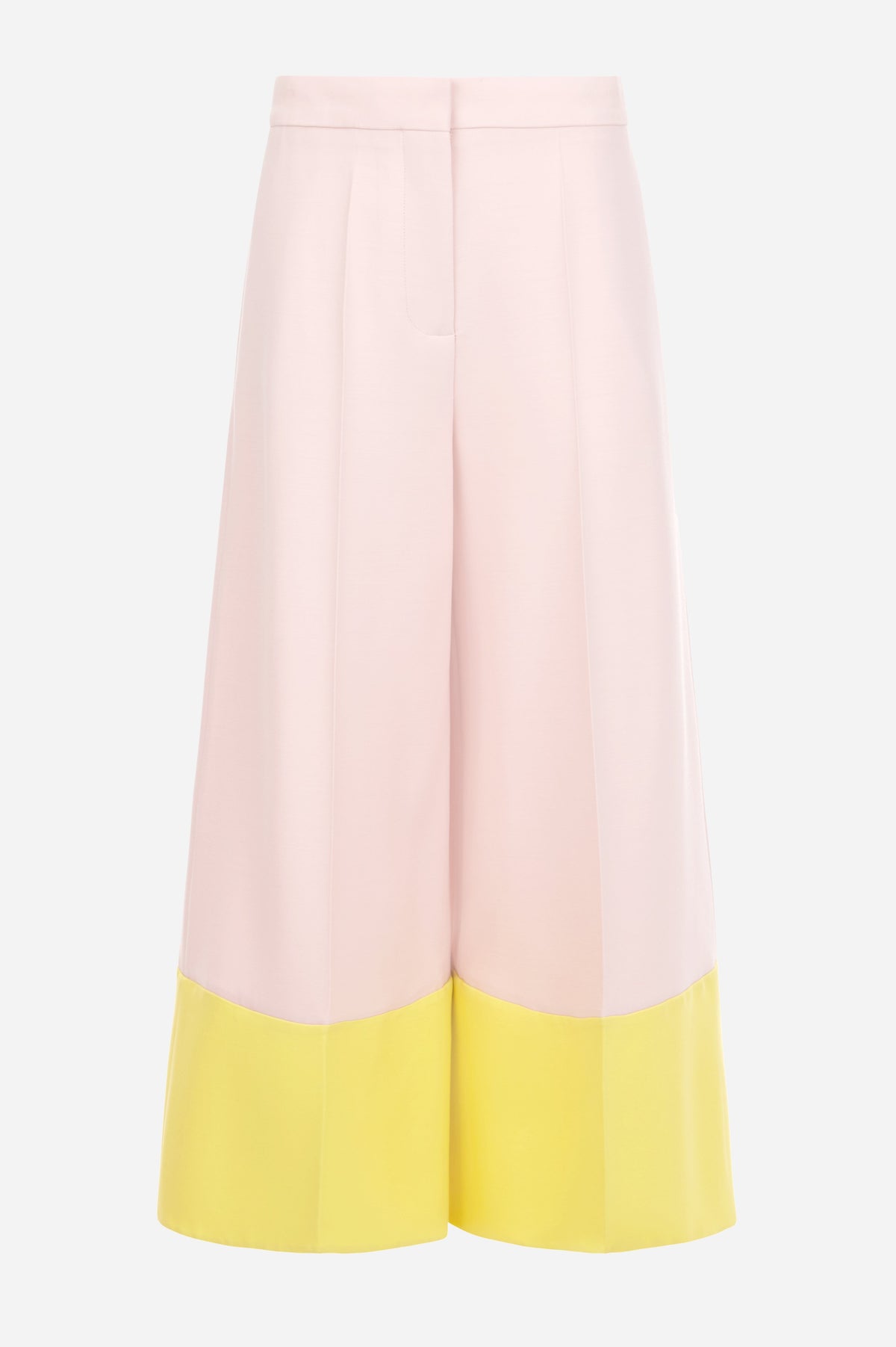 Pink Wool Silk Crepe