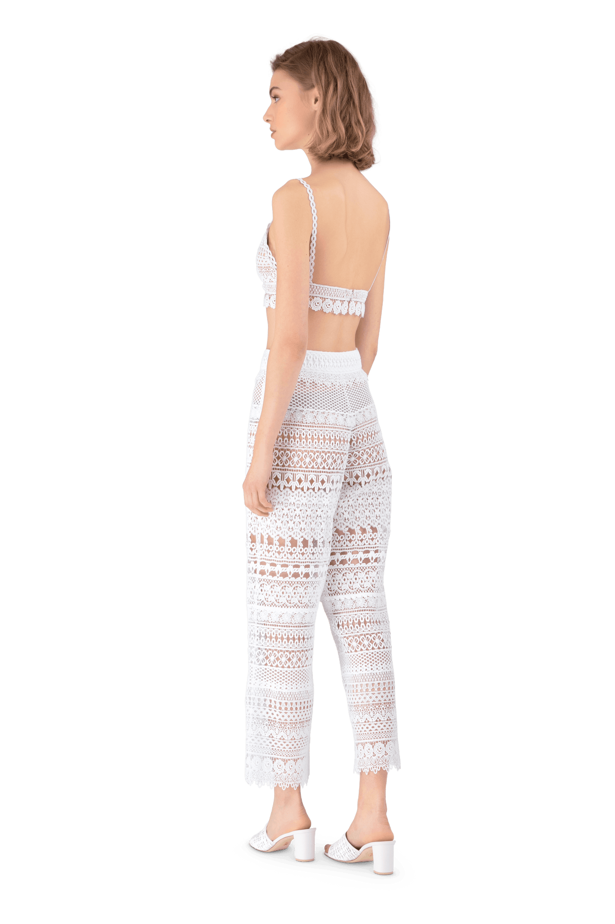 White Guipure Lace Bralette