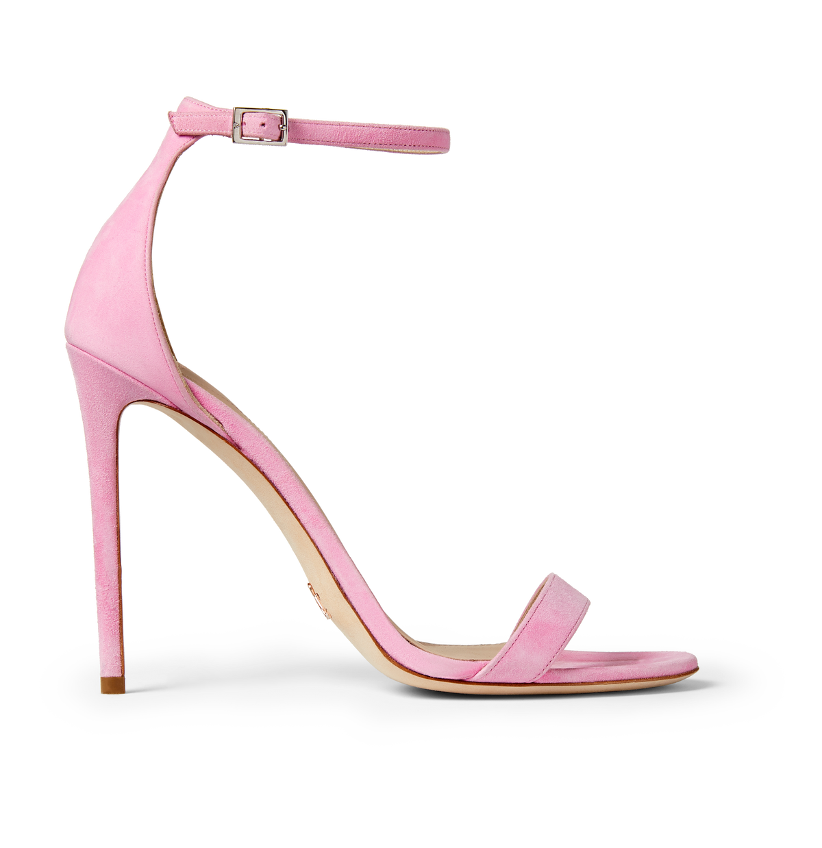 Pink Suede Strap Sandals